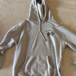 Gray Hoodie with Embroidered Logo